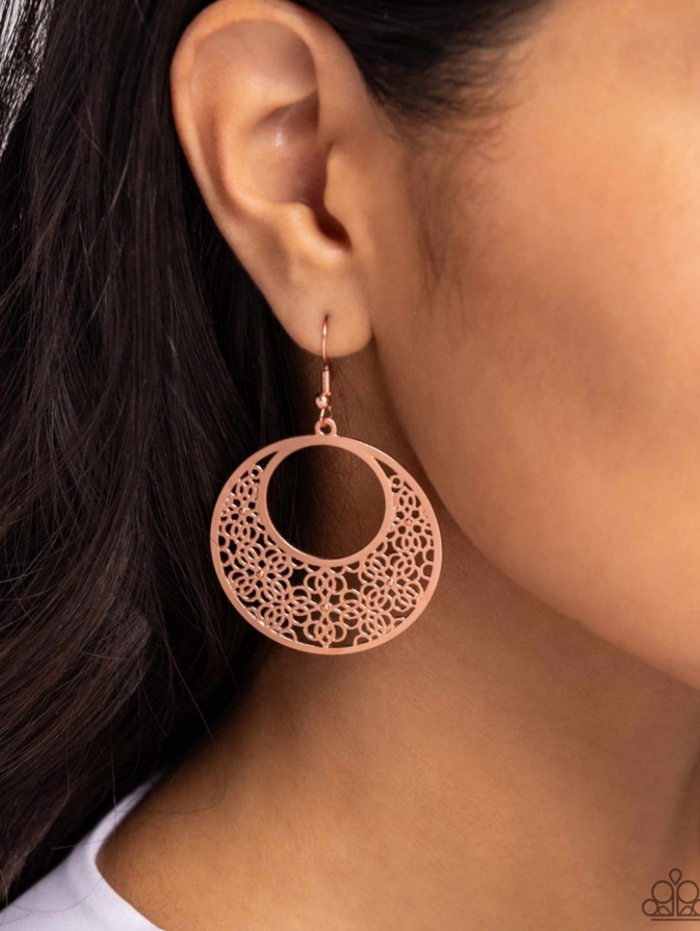 Mandala Paradise Copper Earrings